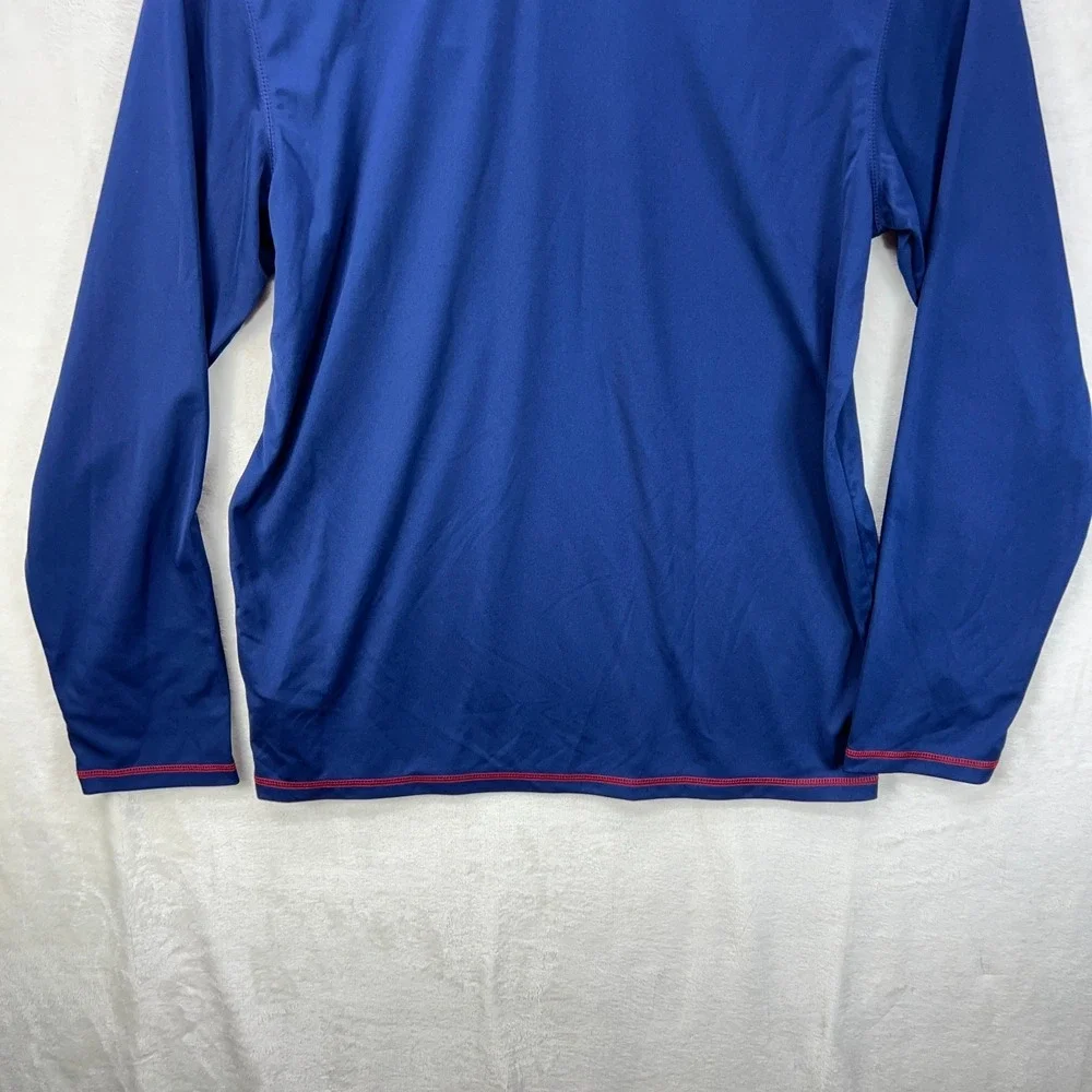 Adidas Chicago Fire Quarter Zip Mens Large Blue MLS Soccer Pullover Jacket NWT